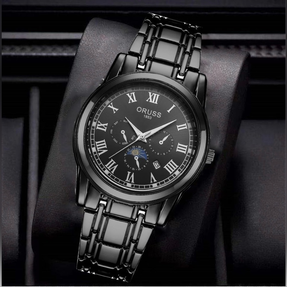 Men's Quartz Watch with Stainless Steel Band - New!